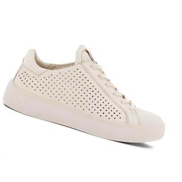 Women's Ecco Street Tray W Laced Casual Shoes White | SG 92NWY